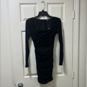 Privy Elegant Black Long Sleeve Dress